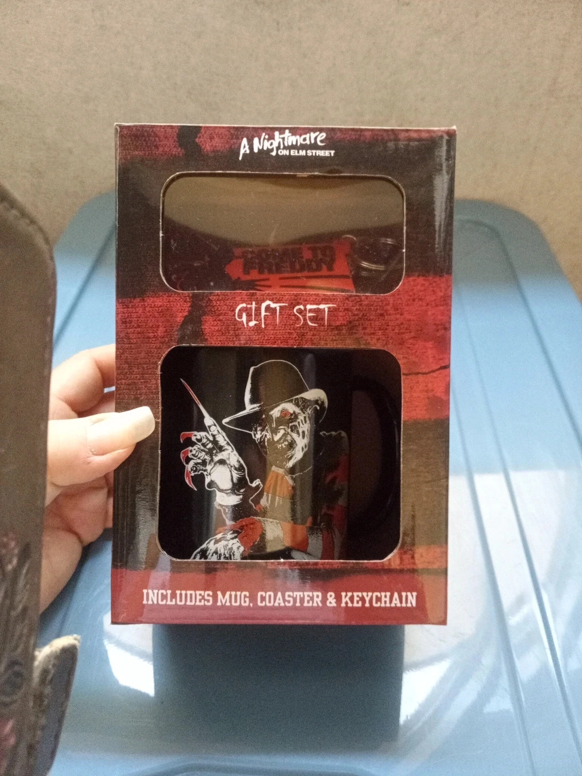 Titel: Freddy Krueger Cadeauset A Nightmare on Elm Street (Mok, Onderzetters, Sleutelhanger) – photo 13
